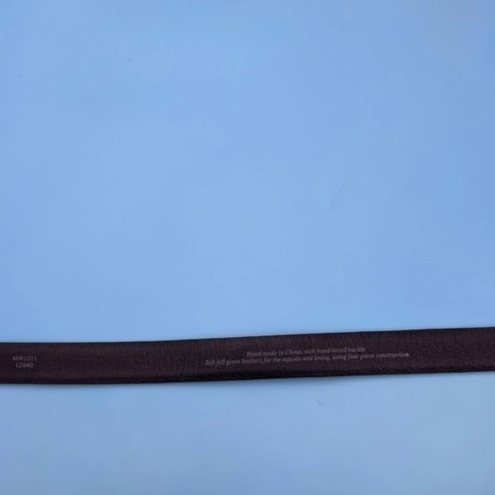 Genuine Black Leather Mens Belt